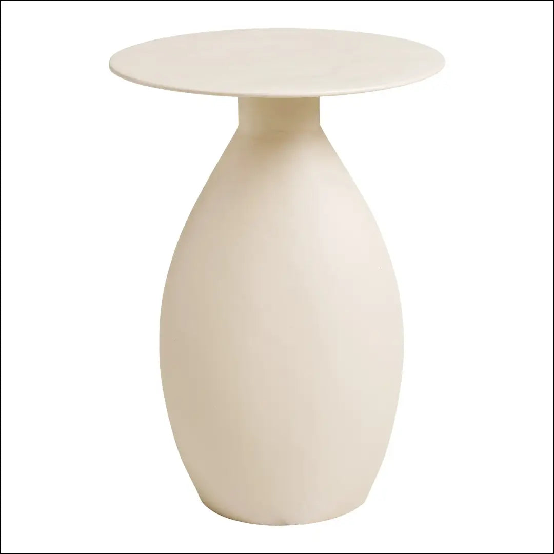 Šoninis staliukas metalas/emalis balkšvas ø36x50 cm RD388 - €138 Save 15% 100-200, Balkšva, nordic, Side tables,