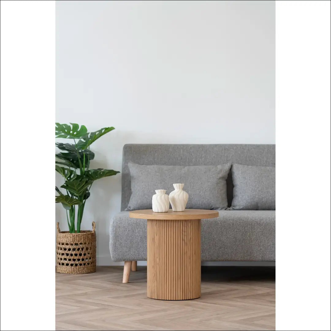 Šoninis staliukas natūralus ø48x45 cm RD358 - €162 Save 15% 100-200, Natūrali, nordic, Side tables, uzsakomi €100
