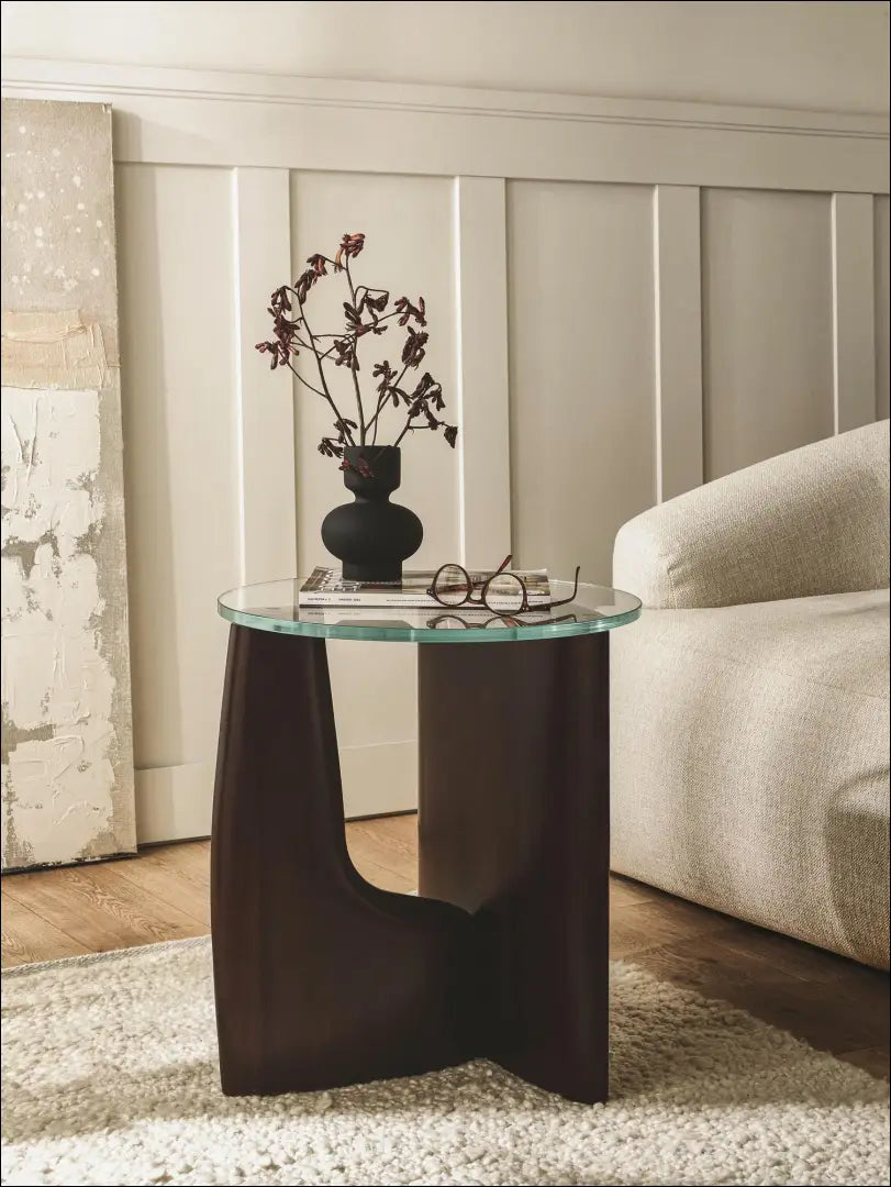 Šoninis staliukas SI1044 - €135 Save 55% 100-200, __label:Pristatymas 1-2 d.d., color-ruda, material-medzio-masyvas,