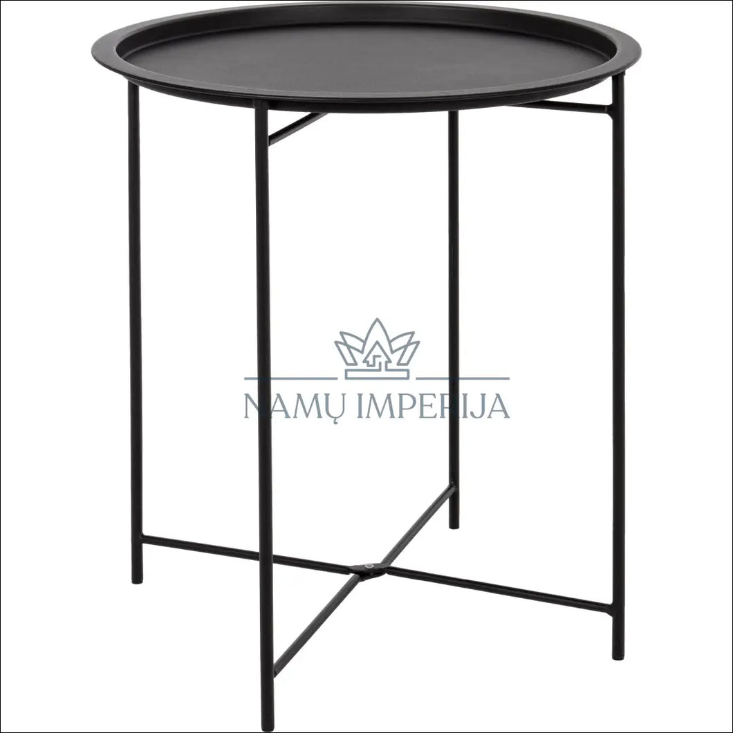 Šoninis staliukas SI1122 - €18 Save 55% color-juoda, material-metalas, miegamojo, naktiniai-staleliai,