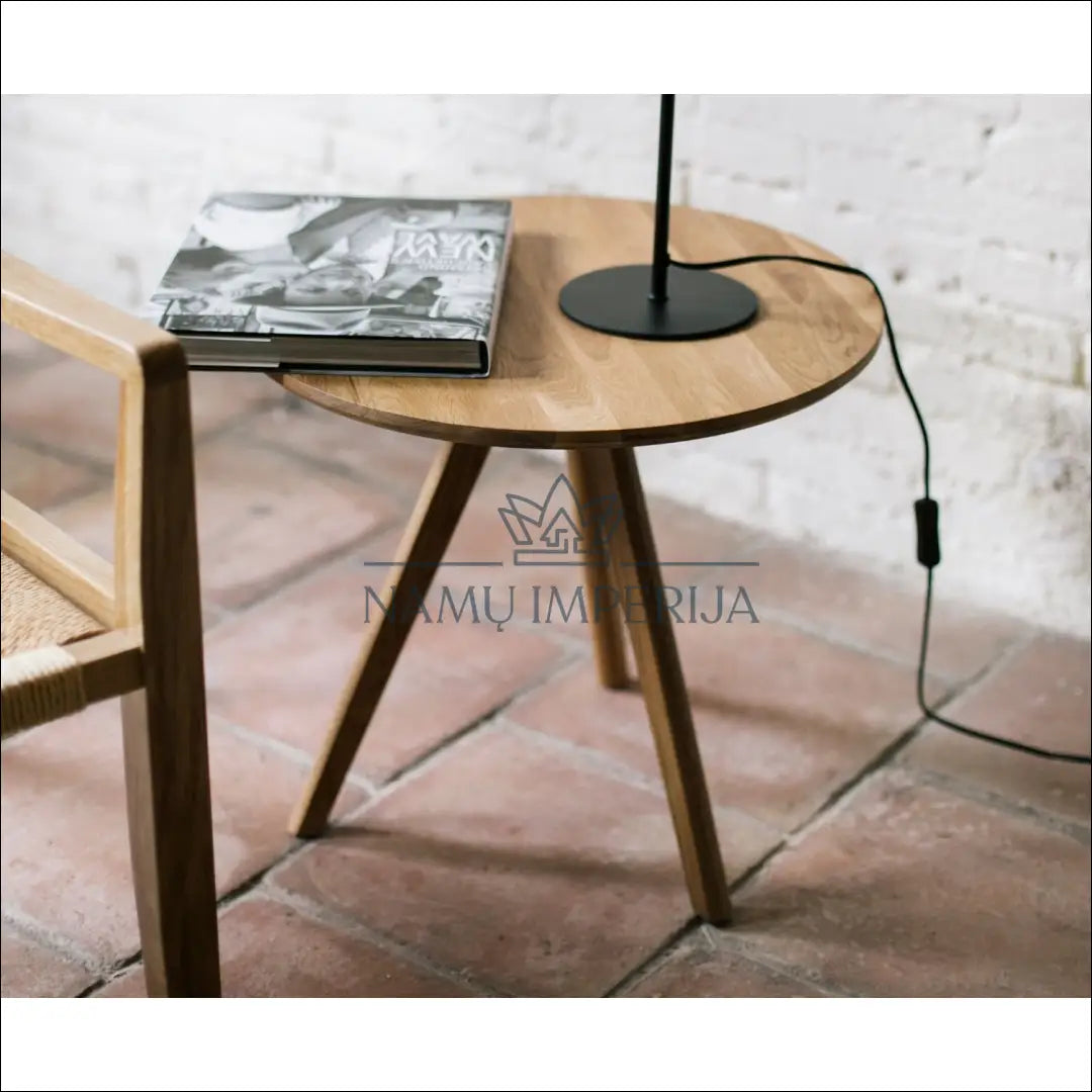 Šoninis staliukas SI1241 - €51 Save 50% 50-100, color-ruda, material-medzio-masyvas, soniniai-staliukai, spalva-ruda