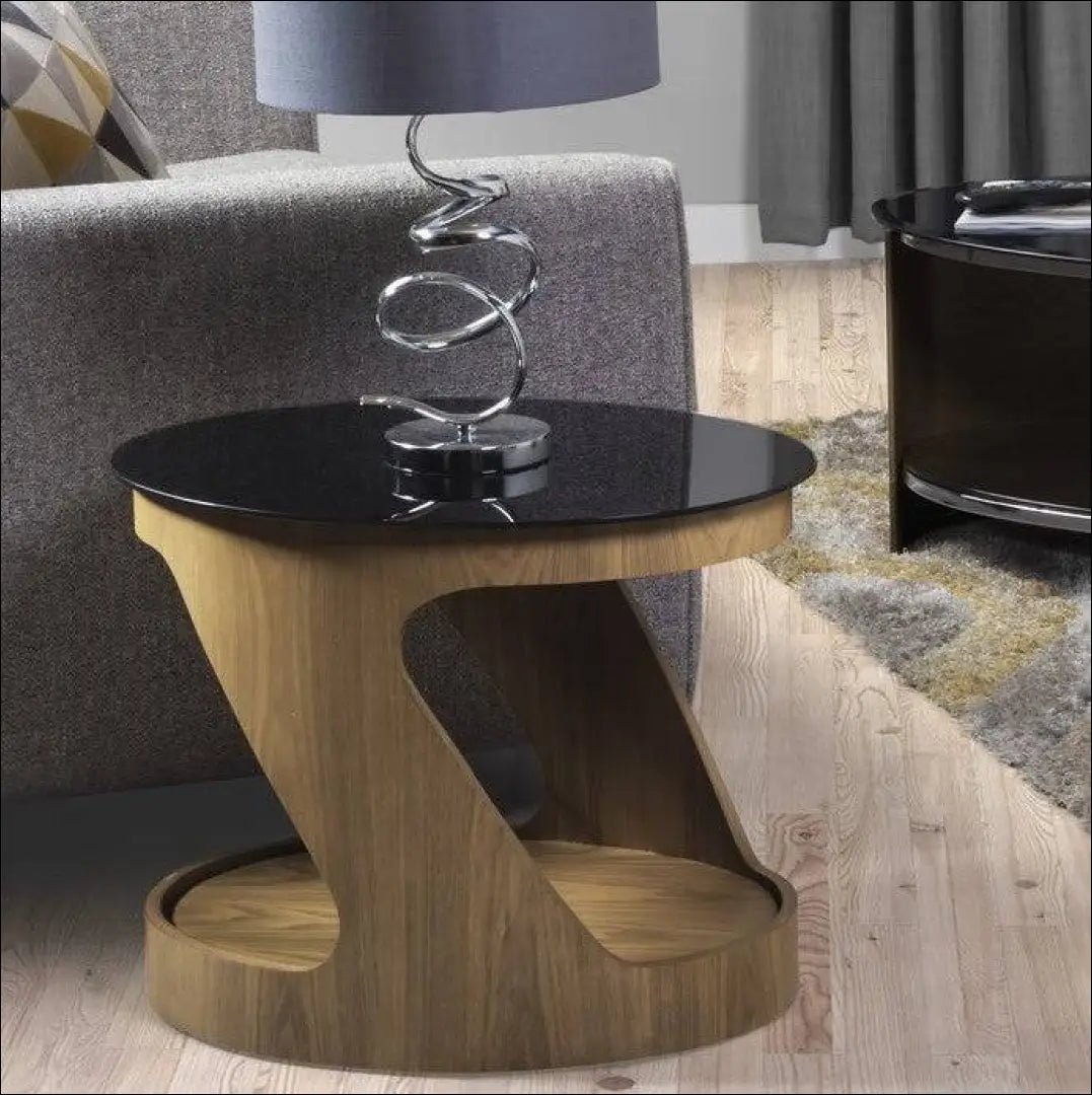 Šoninis staliukas SI1589 - €215 Save 50% __label:Pristatymas 1-2 d.d., color-juoda, color-ruda, material-mediena,