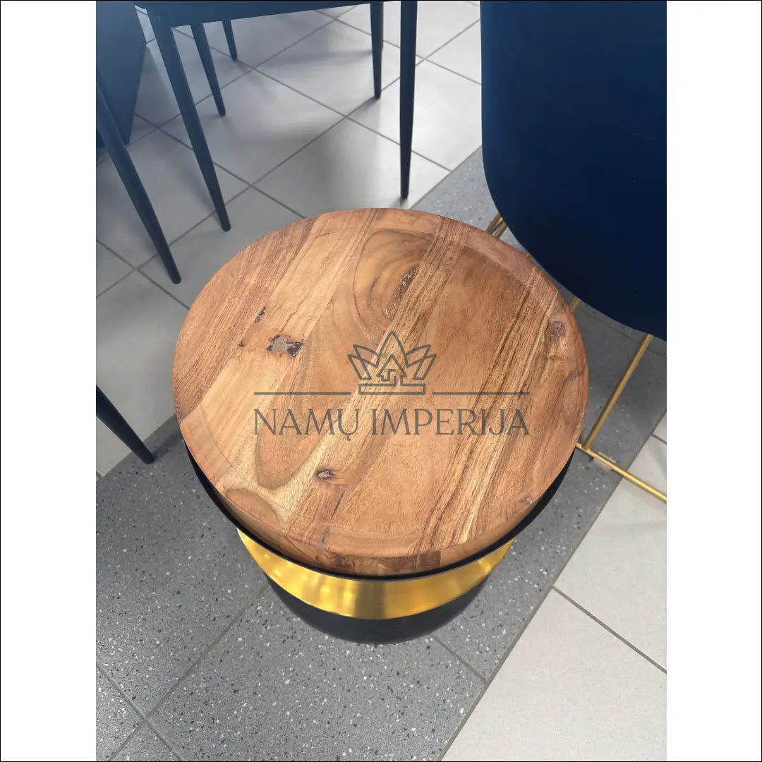 Šoninis staliukas SI1728 - €74 Save 50% 50-100, __label:Pristatymas 1-2 d.d., color-auksine, color-juoda, color-ruda