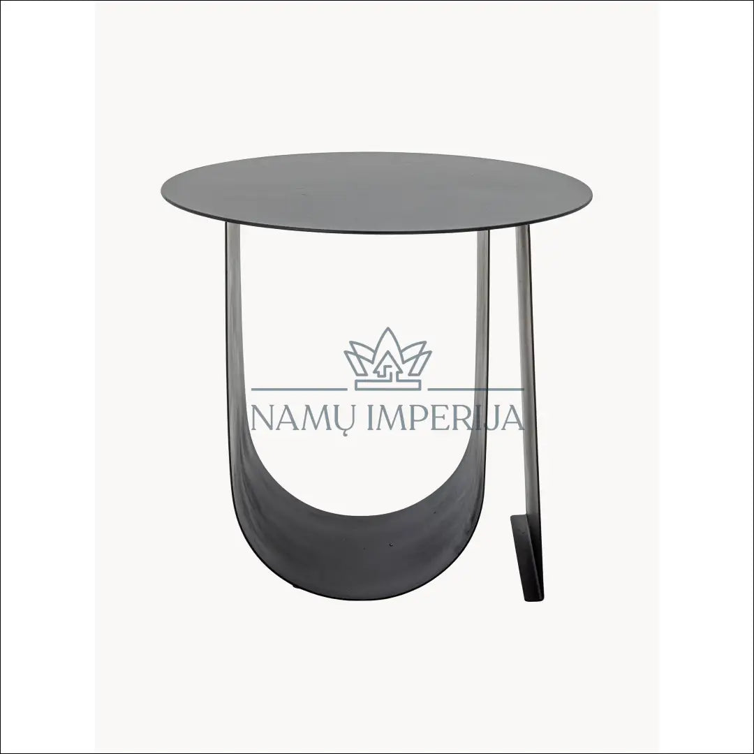 Šoninis staliukas SI1774 - €75 Save 60% 50-100, __label:Pristatymas 1-2 d.d., color-juoda, material-metalas, pazeistas