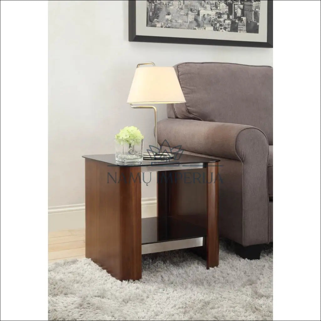 Šoninis staliukas SI1853 - €107 Save 50% 100-200, __label:Pristatymas 1-2 d.d., color-juoda, color-ruda,