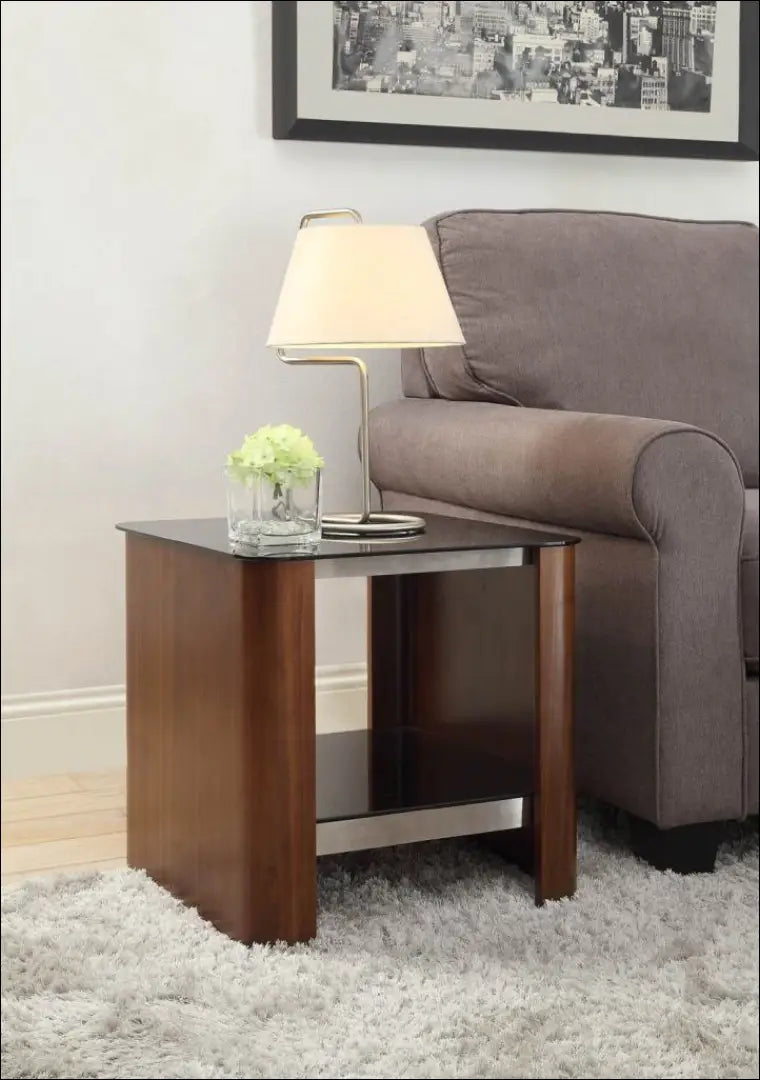 Šoninis staliukas SI1853 - €107 Save 50% 100-200, __label:Pristatymas 1-2 d.d., color-juoda, color-ruda,