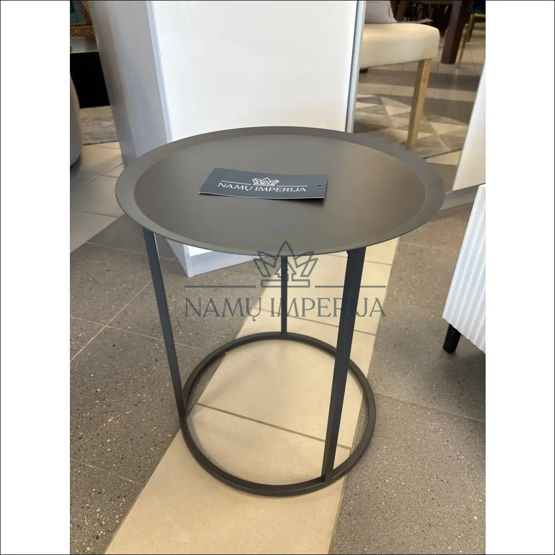 Šoninis staliukas SI1859 - €34 Save 50% 25-50, __label:Pristatymas 1-2 d.d., color-pilka, material-metalas,