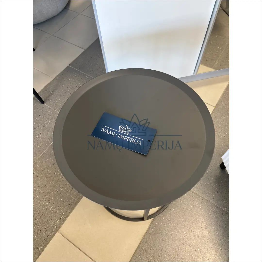 Šoninis staliukas SI1859 - €34 Save 50% 25-50, __label:Pristatymas 1-2 d.d., color-pilka, material-metalas,