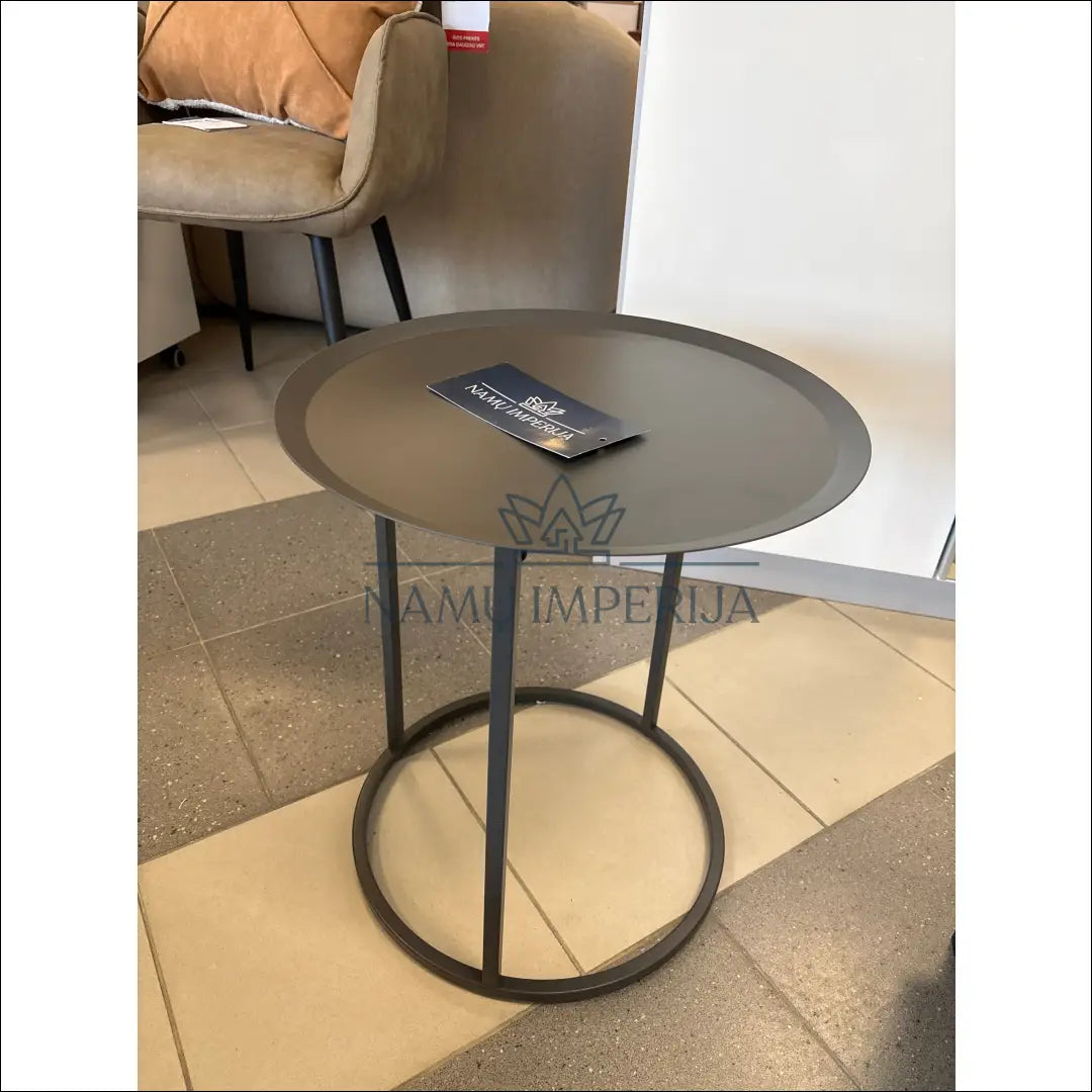Šoninis staliukas SI1859 - €34 Save 50% 25-50, __label:Pristatymas 1-2 d.d., color-pilka, material-metalas,