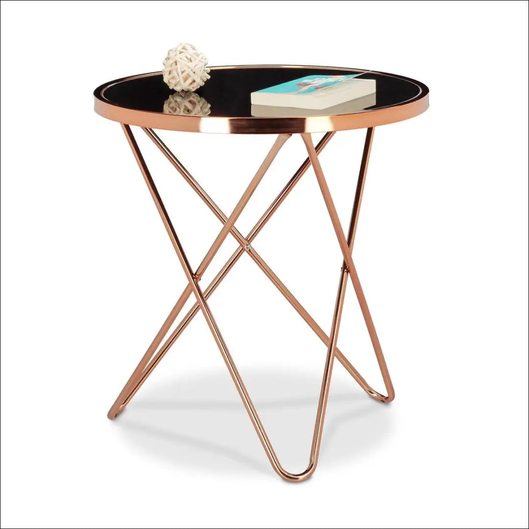 Šoninis staliukas SI1917 - €68 Save 50% 50-100, __label:Pristatymas 1-2 d.d., color-auksine, color-juoda,