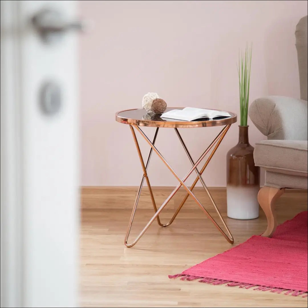 Šoninis staliukas SI1917 - €68 Save 50% 50-100, __label:Pristatymas 1-2 d.d., color-auksine, color-juoda,