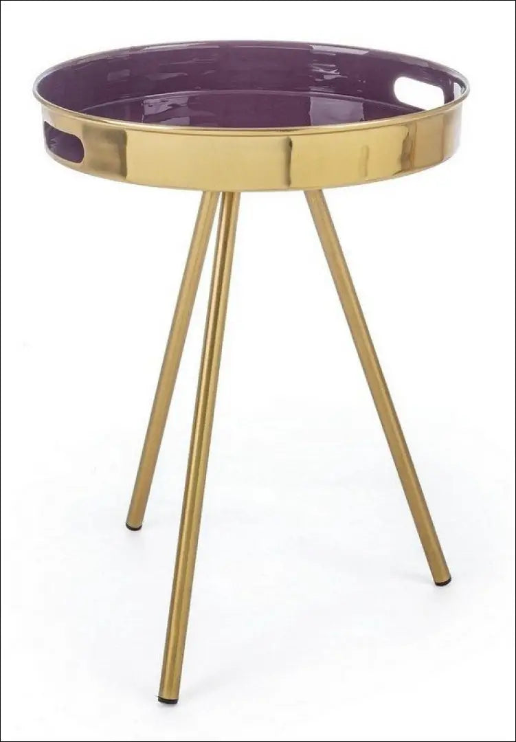 Šoninis staliukas SI2006 - €62 Save 50% 50-100, __label:Pristatymas 1-2 d.d., color-auksine, color-violetine,