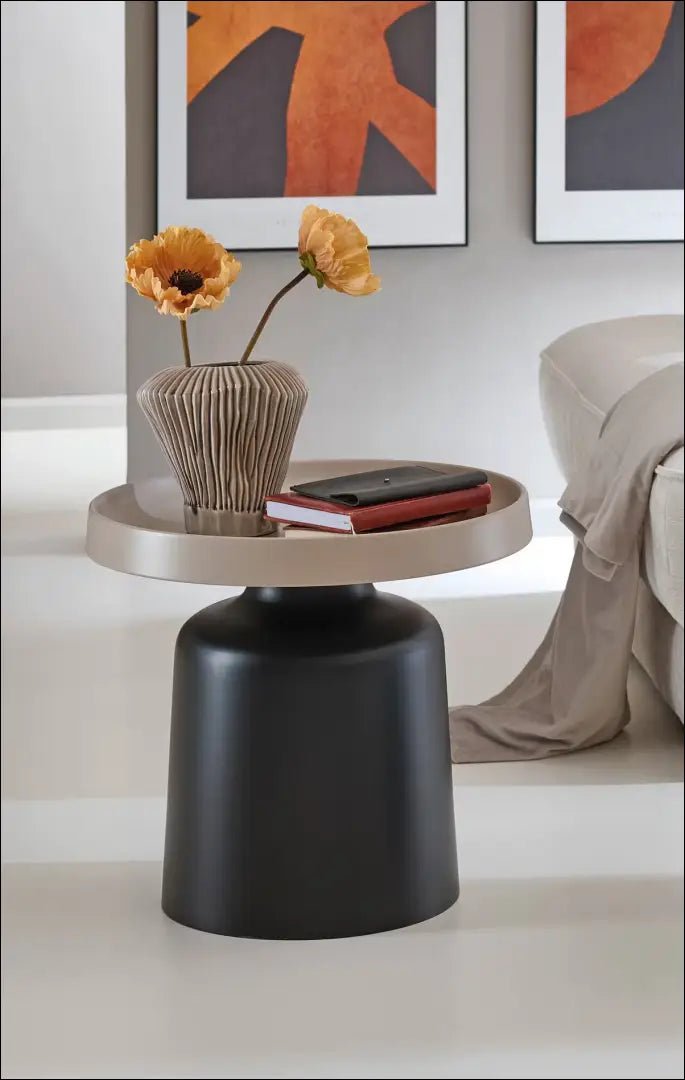 Šoninis staliukas SI2162 - €84 Save 50% 50-100, __label:Pristatymas 1-2 d.d., color-juoda, color-smelio,