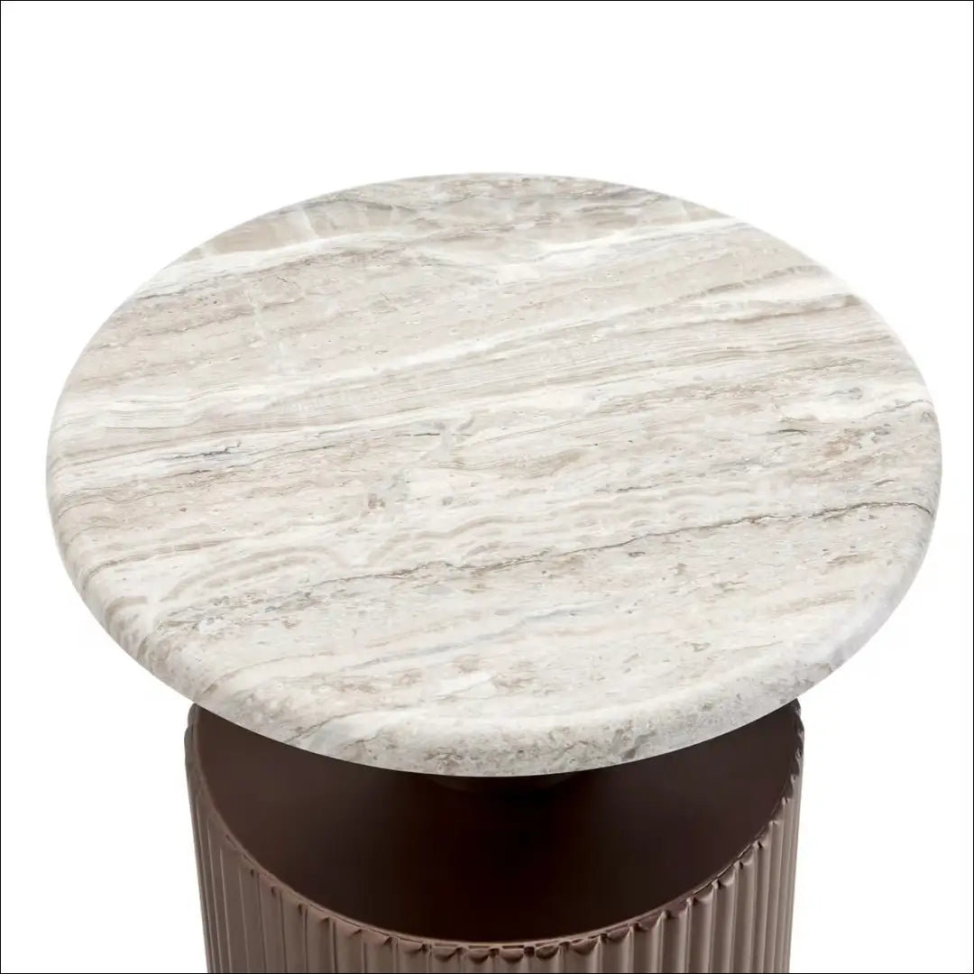 Šoninis staliukas SI2418 - €49 Save 50% 25-50, __label:Pristatymas 1-2 d.d., color-ruda, color-smelio, material-mdf MDF