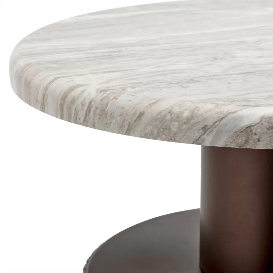 Šoninis staliukas SI2418 - €49 Save 50% 25-50, __label:Pristatymas 1-2 d.d., color-ruda, color-smelio, material-mdf MDF