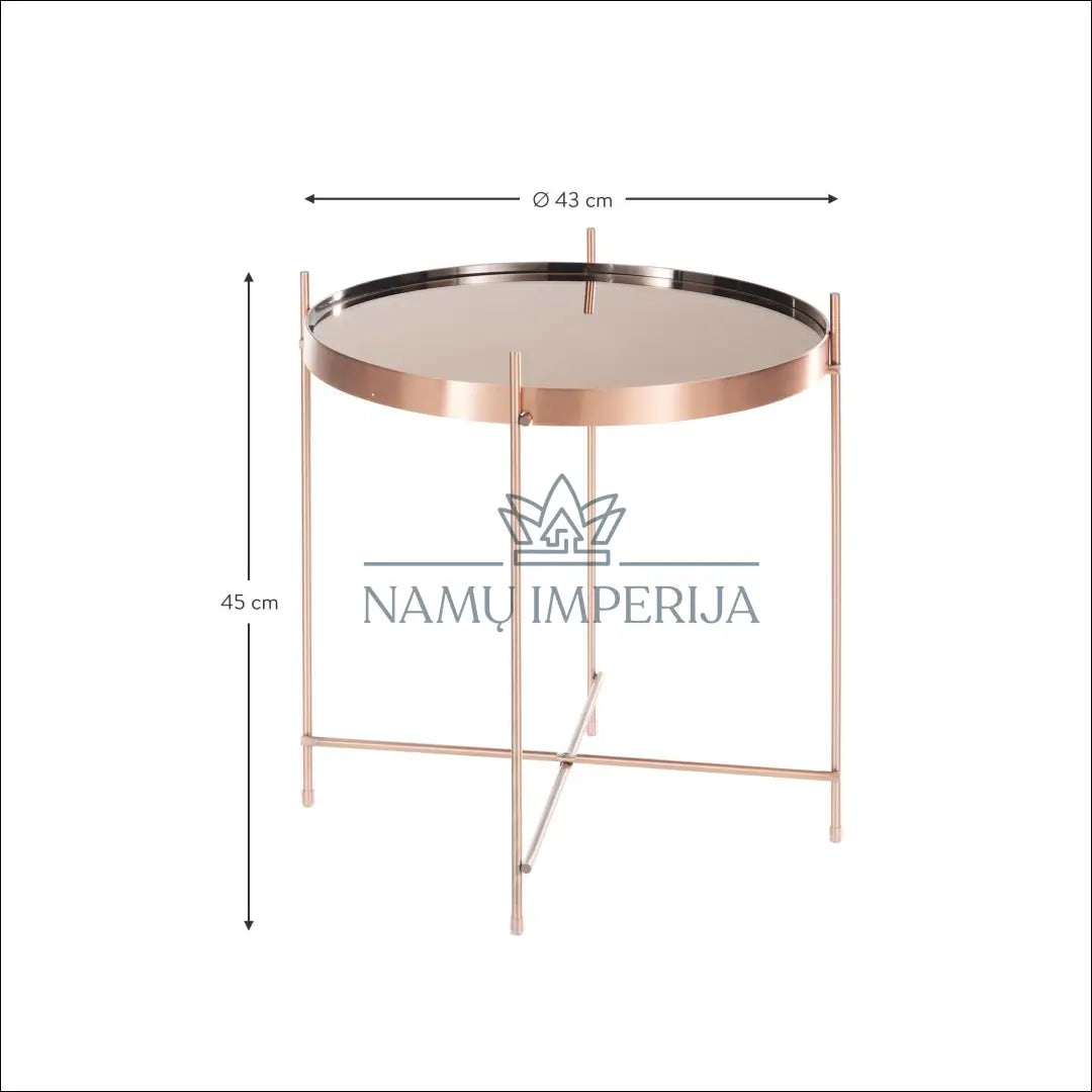 Šoninis staliukas SI765 - €45 Save 55% 25-50, __label:Pristatymas 1-2 d.d., color-auksine, material-metalas,