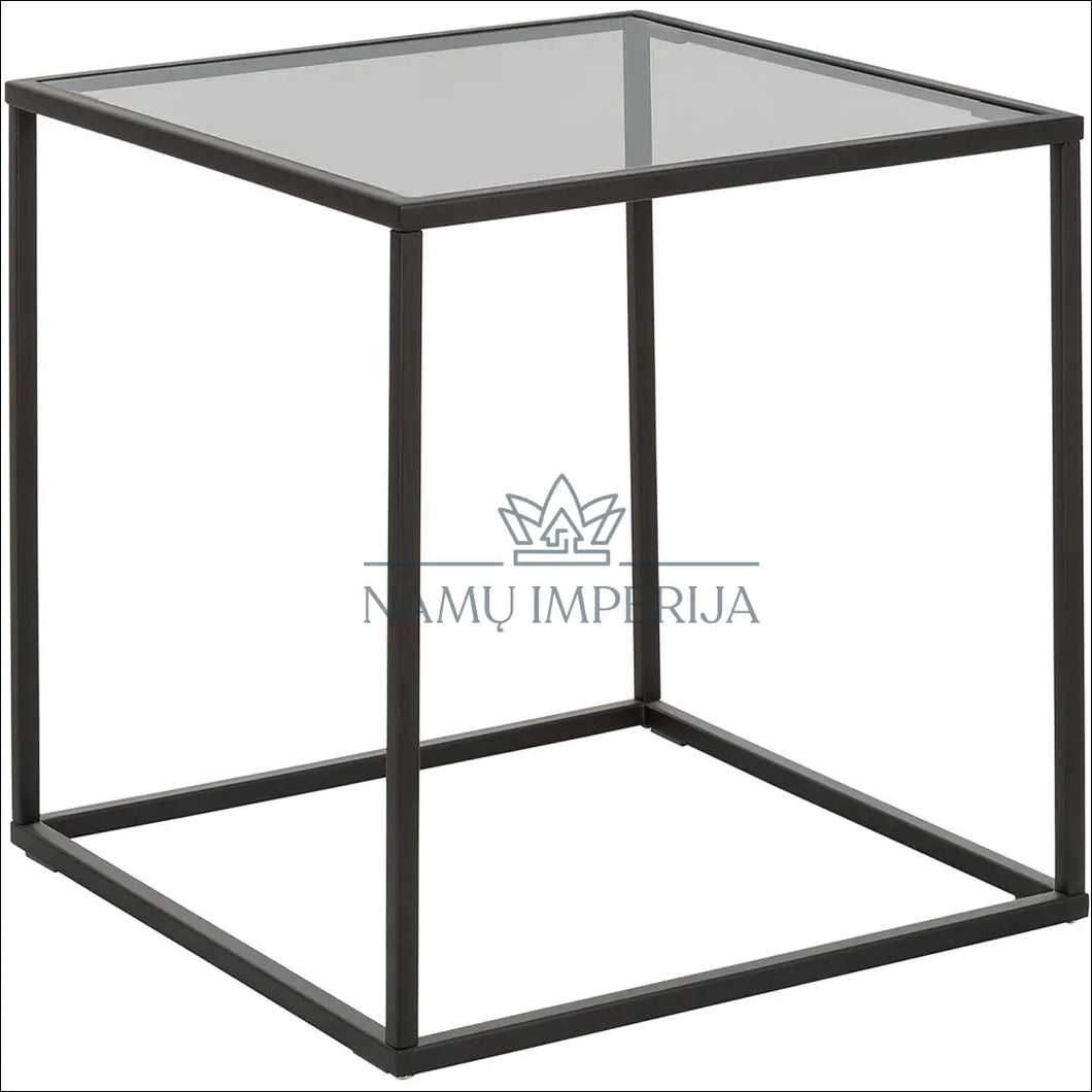 Šoninis staliukas SI834 - €63 Save 65% 50-100, color-juoda, material-metalas, material-stiklas, miegamojo €50