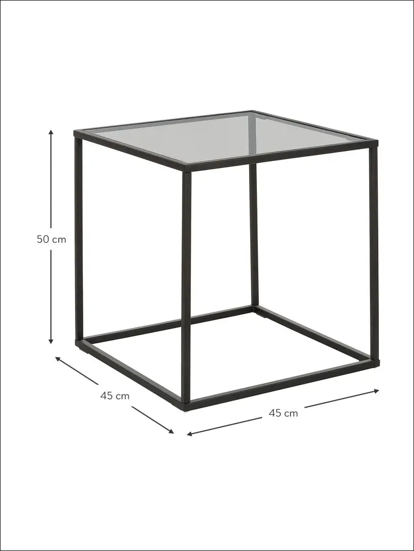 Šoninis staliukas SI834 - €54 Save 70% 50-100, __label:Pristatymas 1-2 d.d., color-juoda, material-metalas,