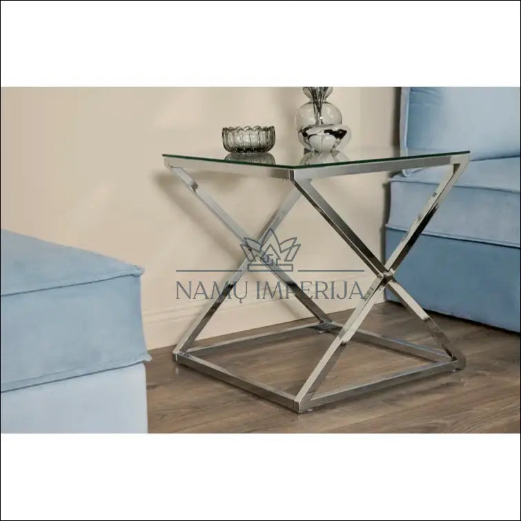 Šoninis staliukas SI921 - €55 Save 65% 50-100, __label:Pristatymas 1-2 d.d., color-sidabrine, material-metalas,