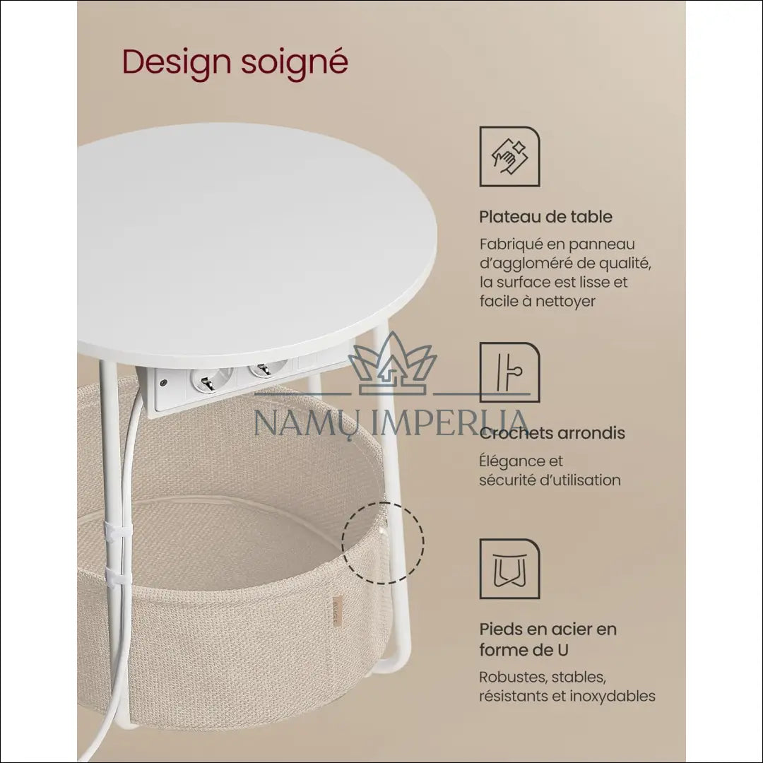 Šoninis staliukas SM490 - €89 Save 30% 50-100, __label:Pristatymas 5-14 d.d., miegamojo, notouch30, song 45x45x50cm