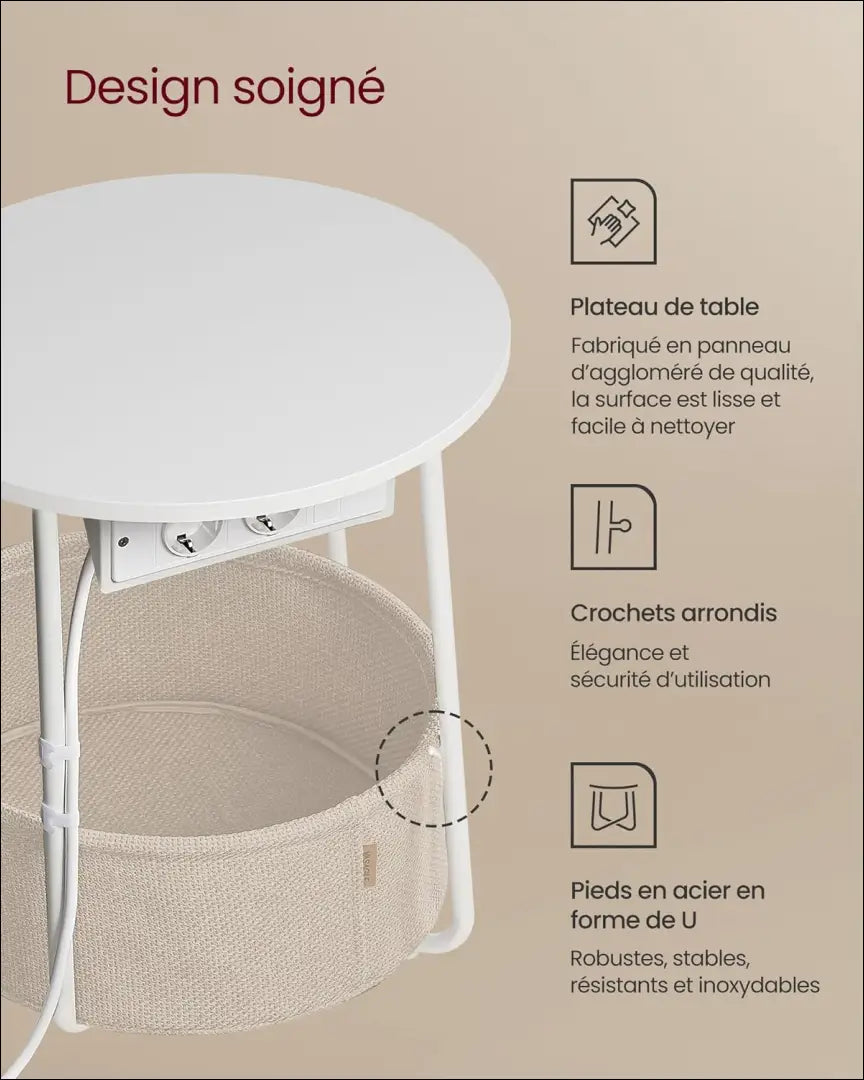 Šoninis staliukas SM490 - €76 Save 40% 50-100, __label:Pristatymas 5-14 d.d., miegamojo, notouch30, song 45x45x50cm