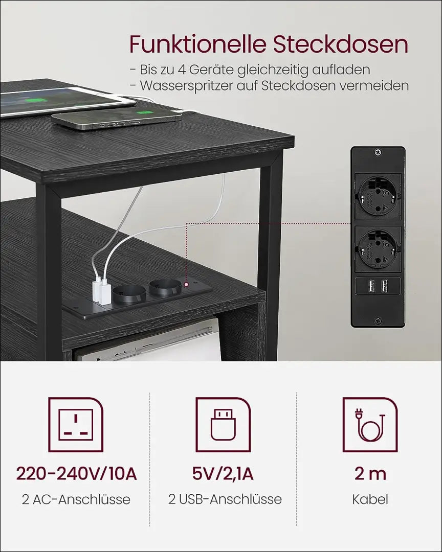 Šoninis staliukas SM501 - €114 Save 40% 100-200, __label:Pristatymas 5-14 d.d., miegamojo, notouch30, song 60x35x60cm