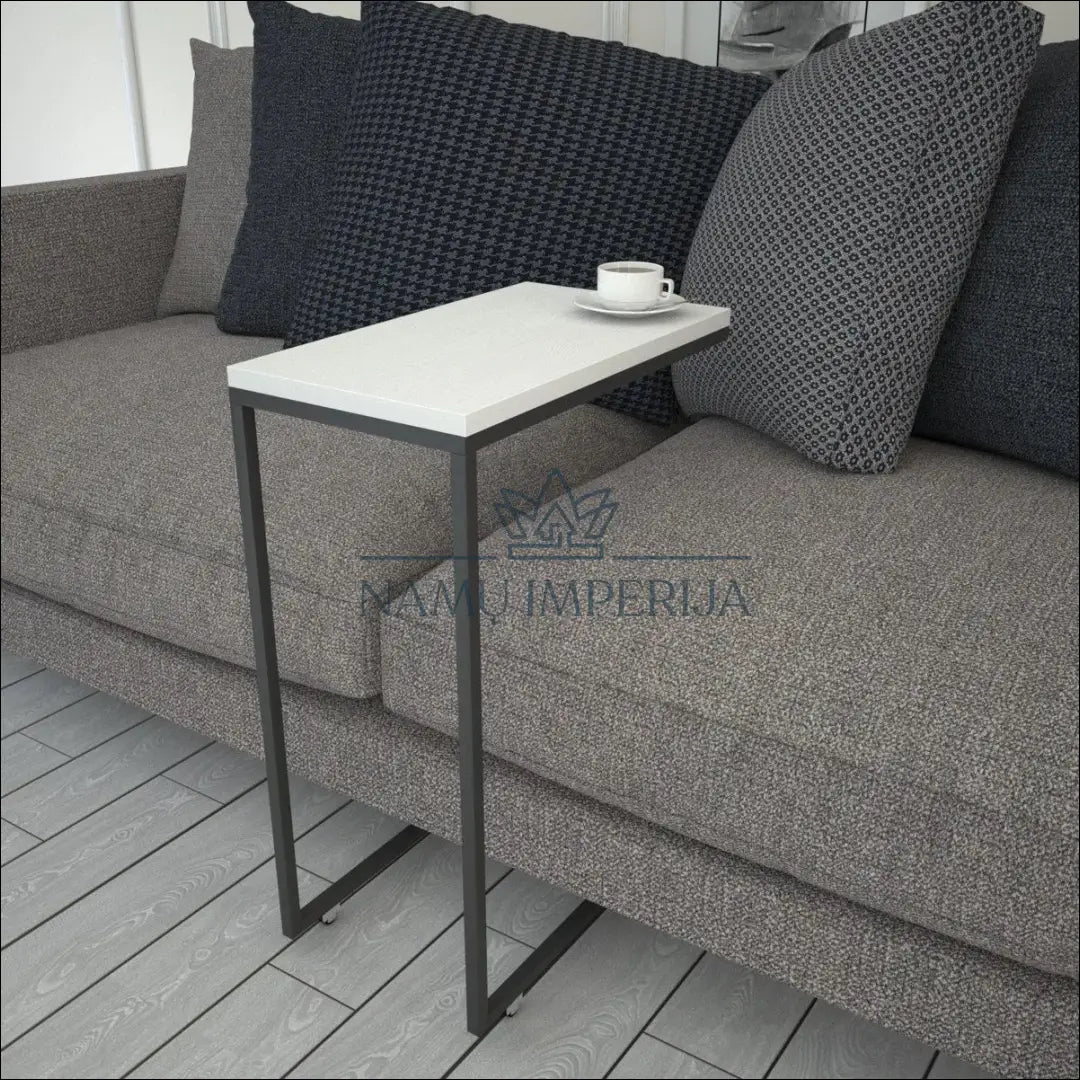 Šoninis staliukas su ratukais SI1869 - €46 Save 50% 25-50, __label:Pristatymas 1-2 d.d., color-balta, color-juoda,