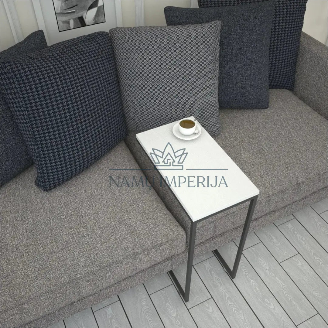 Šoninis staliukas su ratukais SI1869 - €46 Save 50% 25-50, __label:Pristatymas 1-2 d.d., color-balta, color-juoda,