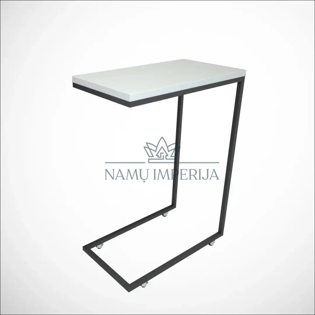 Šoninis staliukas su ratukais SI1869 - €46 Save 50% 25-50, __label:Pristatymas 1-2 d.d., color-balta, color-juoda,