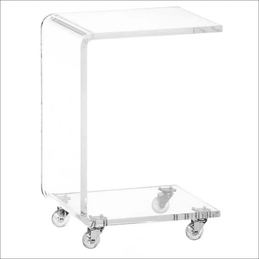 Šoninis staliukas su ratukais SI1953 - €149 Save 50% 100-200, __label:Pristatymas 1-2 d.d., material-akrilas,