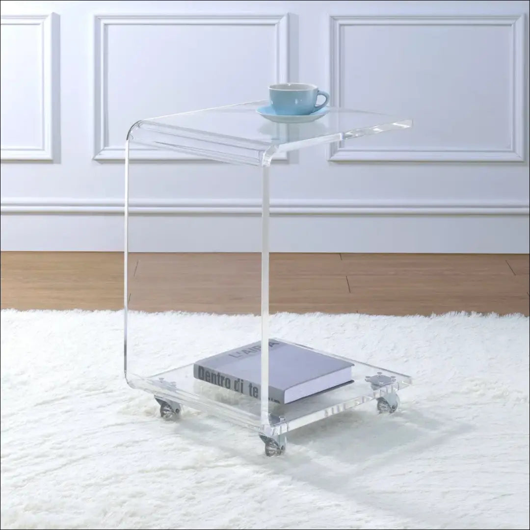 Šoninis staliukas su ratukais SI1953 - €149 Save 50% 100-200, __label:Pristatymas 1-2 d.d., material-akrilas,