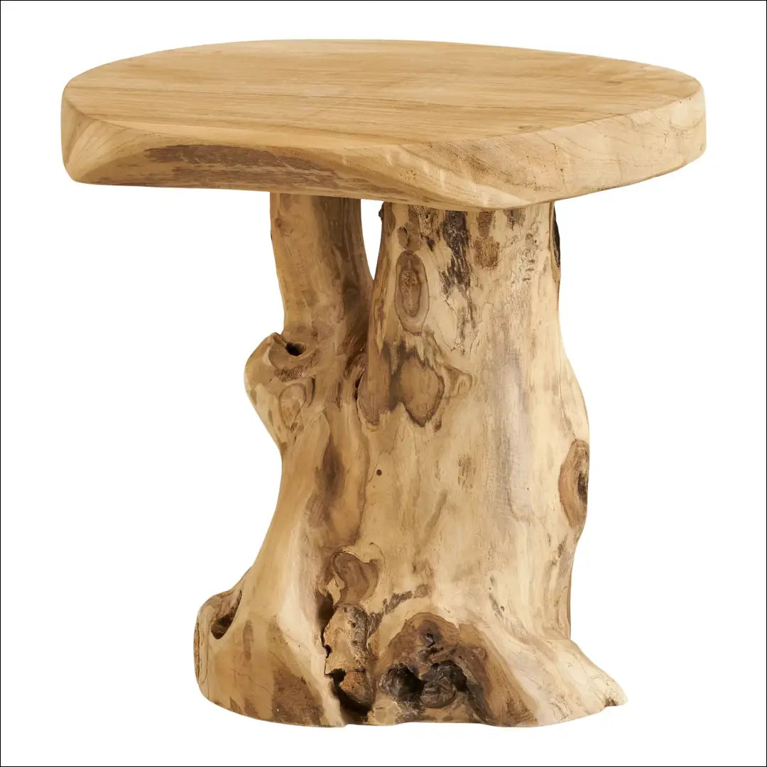 Šoninis staliukas tikmedžio natūralus ø40x45 cm RD303 - €97 Save 15% 50-100, Natūrali, nordic, Side tables, uzsakomi