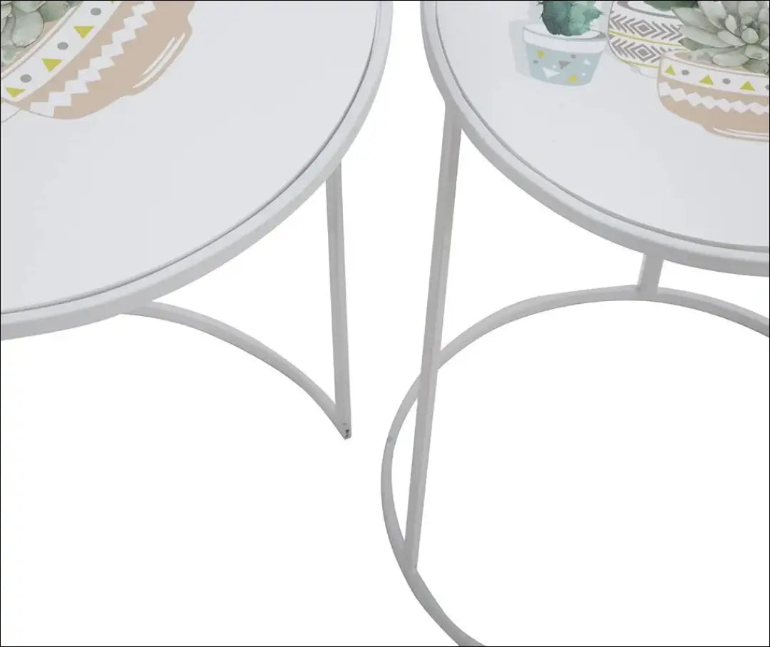 Šoninių staliukų komplektas (2vnt) SI922 - €58 Save 70% 50-100, __label:Pristatymas 1-2 d.d., color-balta, color-marga,