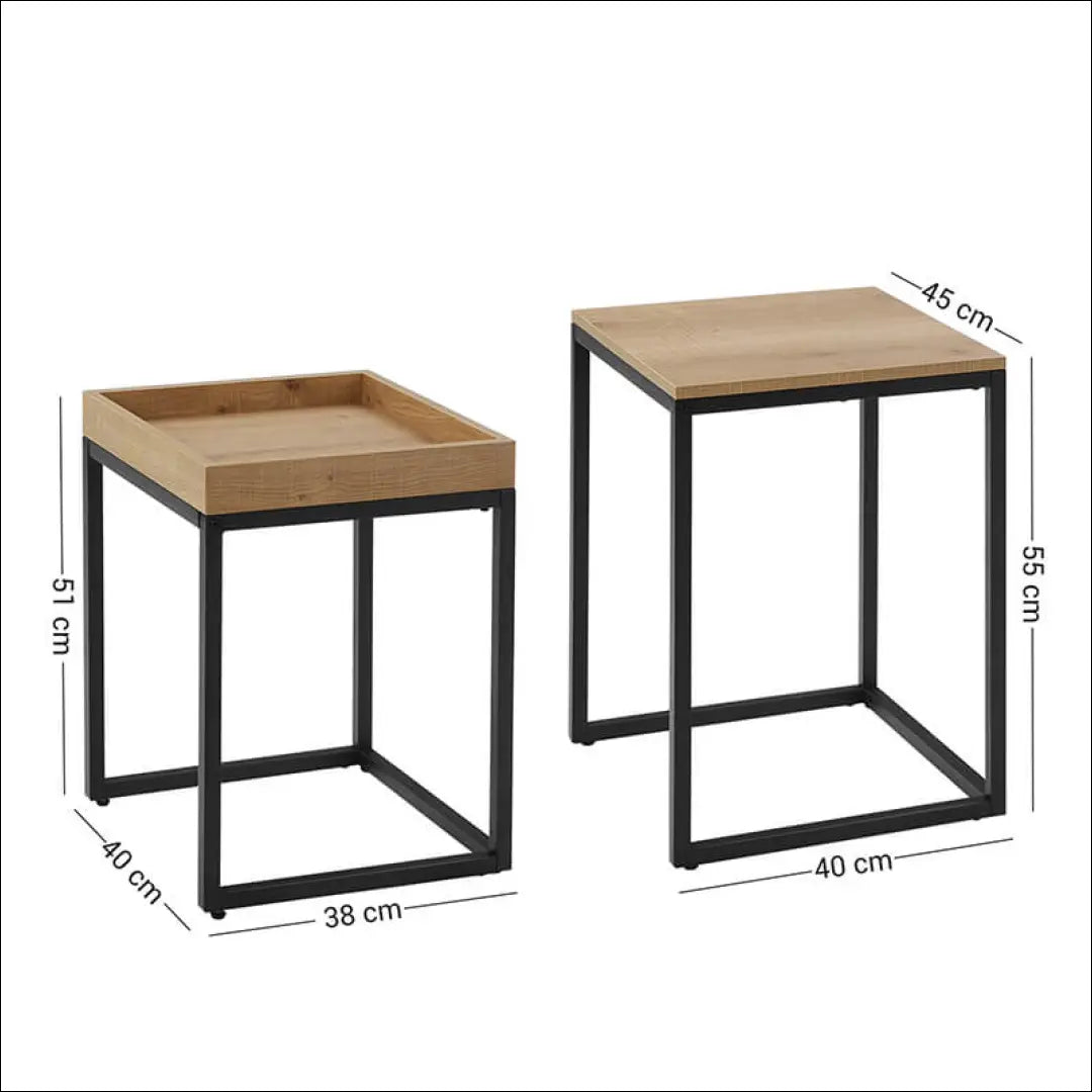 Šoninių staliukų komplektas 2vnt SM1900 - €99 Save 40% 50-100, __label:Pristatymas 5-14 d.d., notouch30, song,
