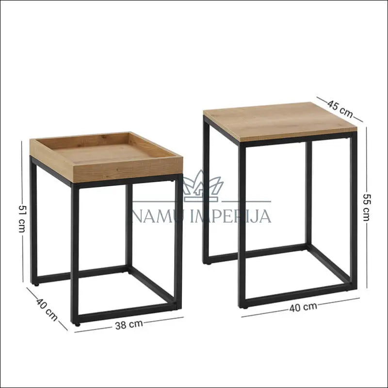 Šoninių staliukų komplektas 2vnt SM1900 - €99 Save 40% 50-100, __label:Pristatymas 5-14 d.d., notouch30, song,