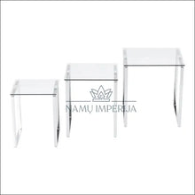 Laadige pilt üles galeriivaatesse Šoninių staliukų komplektas (3vnt) SI1017 - €88 Save 60% 50-100, color-sidabrine, material-metalas,
