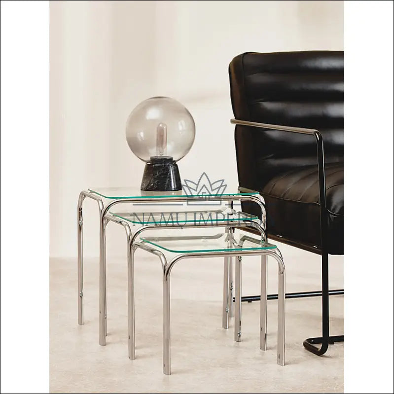 Šoninių staliukų komplektas (3vnt) SI1660 - €58 Save 55% 50-100, __label:Pristatymas 1-2 d.d., color-sidabrine,
