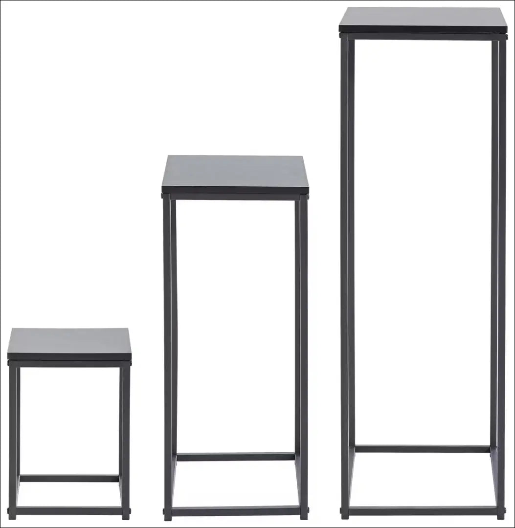 Šoninių staliukų komplektas (3vnt) SI2133 - €62 Save 50% 50-100, __label:Pristatymas 1-2 d.d., color-juoda,
