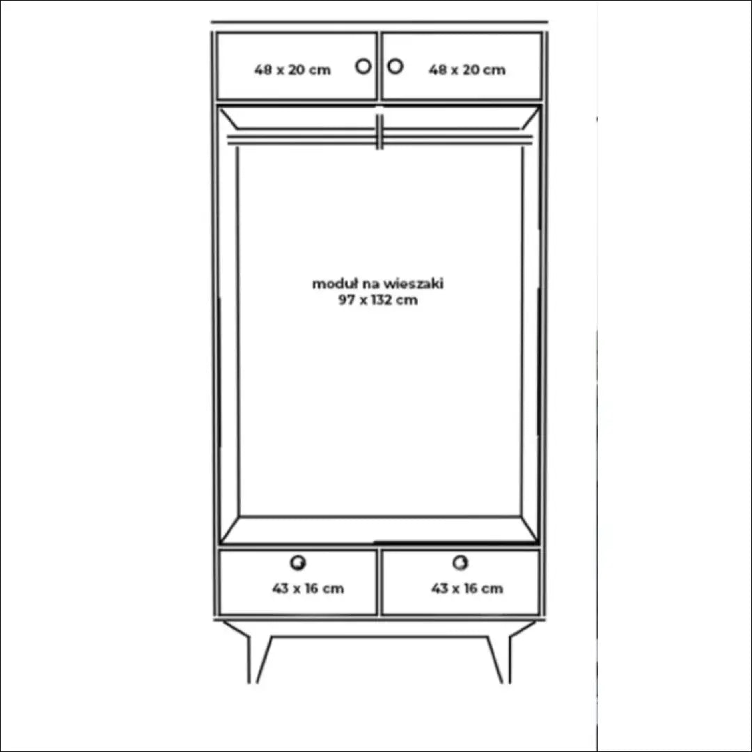 Spinta GI154 - €690 Save 70% __label:Pristatymas 1-2 d.d., color-ruda, material-mediena, miegamojo, notouch70 Virš €200