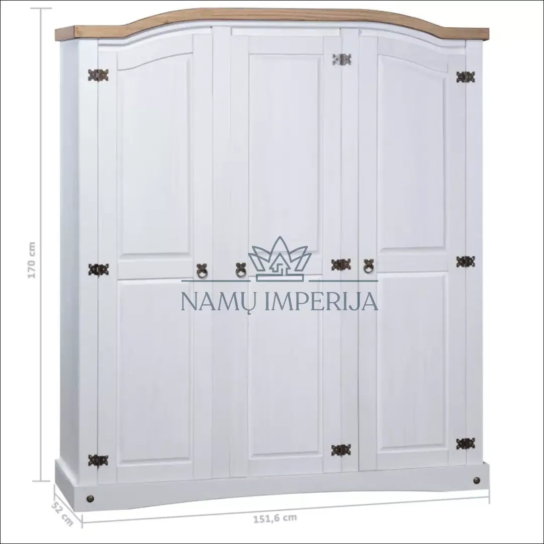 Spinta GI502 - €265 Save 50% __label:Pristatymas 1-2 d.d., color-balta, color-ruda, material-medzio-masyvas, miegamojo