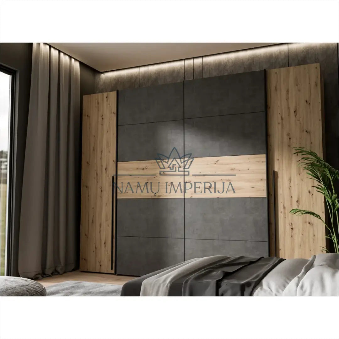 Spinta GI531 - €378 Save 55% __label:Pristatymas 1-2 d.d., color-pilka, color-ruda, material-mediena, miegamojo Virš