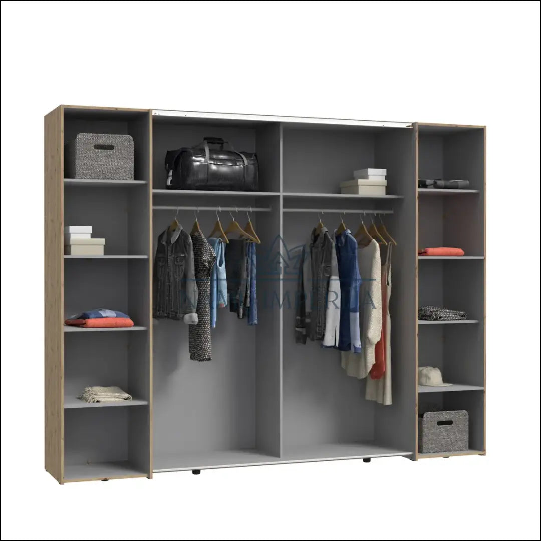 Spinta GI531 - €336 Save 60% __label:Pristatymas 1-2 d.d., color-pilka, color-ruda, material-mediena, miegamojo Virš