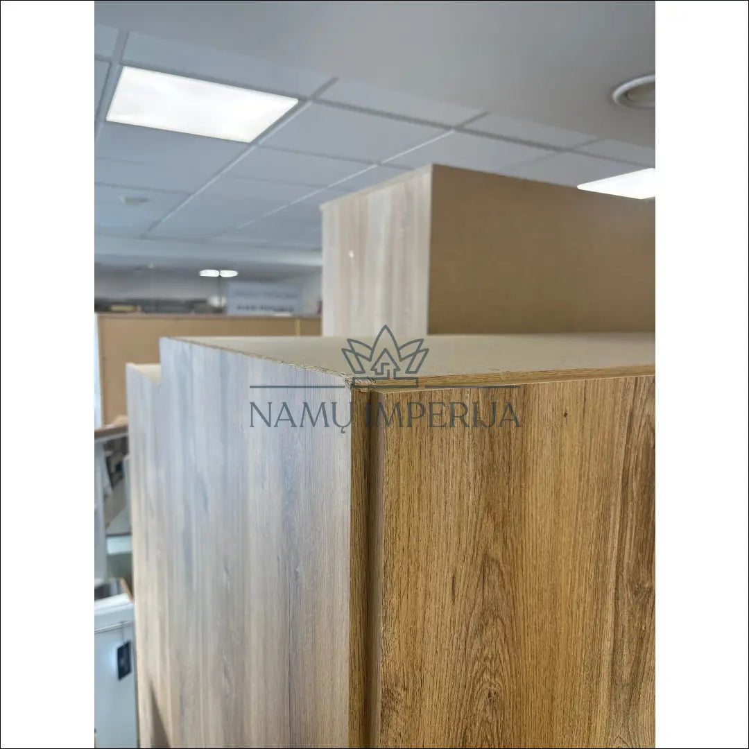 Spinta GI564 €200 Save 60% __label:Pristatymas 1 2 d.d., color pilka, ruda, material mediena, stiklas Virš Single Door
