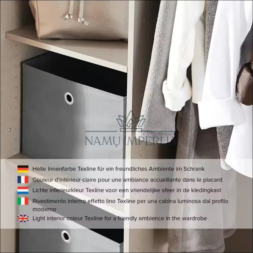 Spinta GI581 - €248 Save 55% __label:Pristatymas 1-2 d.d., color-balta, material-mediena, miegamojo, notouch50 Virš