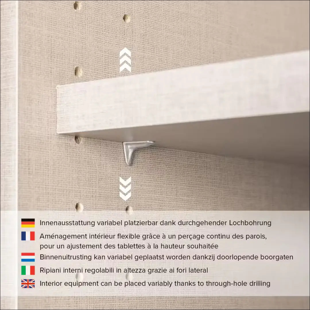 Spinta GI586 - €235 Save 50% __label:Pristatymas 1-2 d.d., color-pilka, material-mediena, miegamojo, over-200 Virš €200