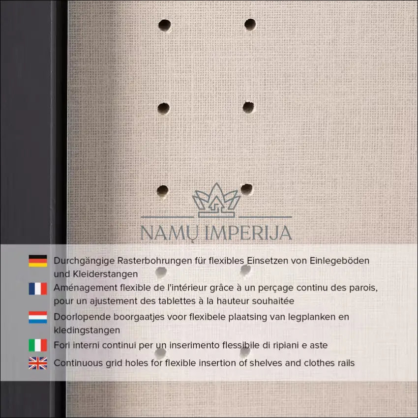 Spinta GI588 - €220 Save 50% __label:Pristatymas 1-2 d.d., biuro-baldai, color-balta, material-mediena, miegamojo Virš