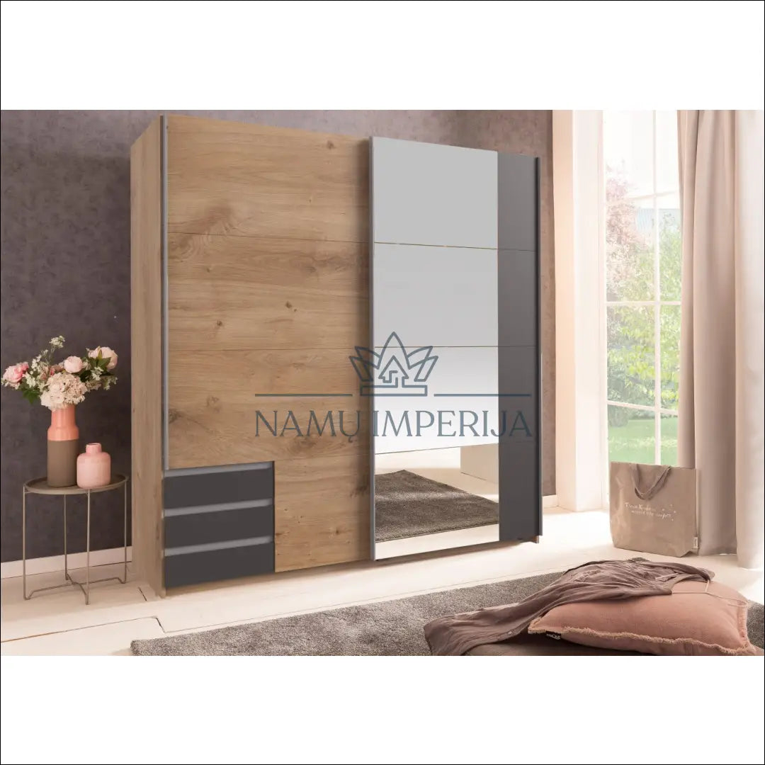 Spinta GI604 - €280 Save 50% __label:Pristatymas 1-2 d.d., biuro-baldai, color-pilka, color-ruda, material-mediena Virš