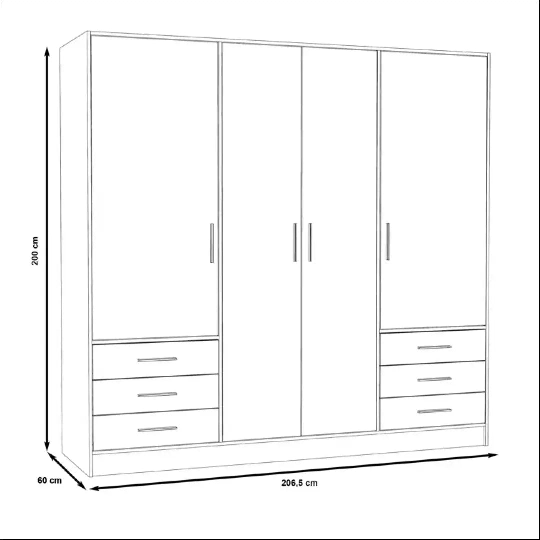Spinta GI649 - €360 Save 50% __label:Pristatymas 1-2 d.d., color-balta, color-ruda, material-mediena, miegamojo Virš