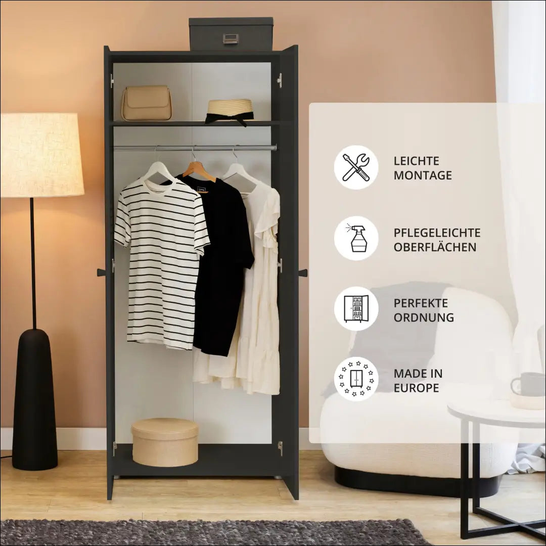 Spinta GI659 - €60 Save 70% 50-100, __label:Pristatymas 1-2 d.d., color-pilka, material-mediena, pazeistas €50 to €100