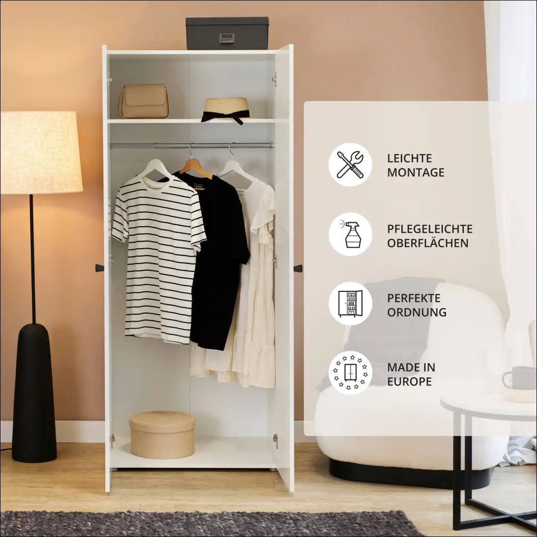 Spinta GI679 - €88 Save 60% 50-100, __label:Pristatymas 1-2 d.d., color-balta, material-mediena, pazeistas €50 to €100